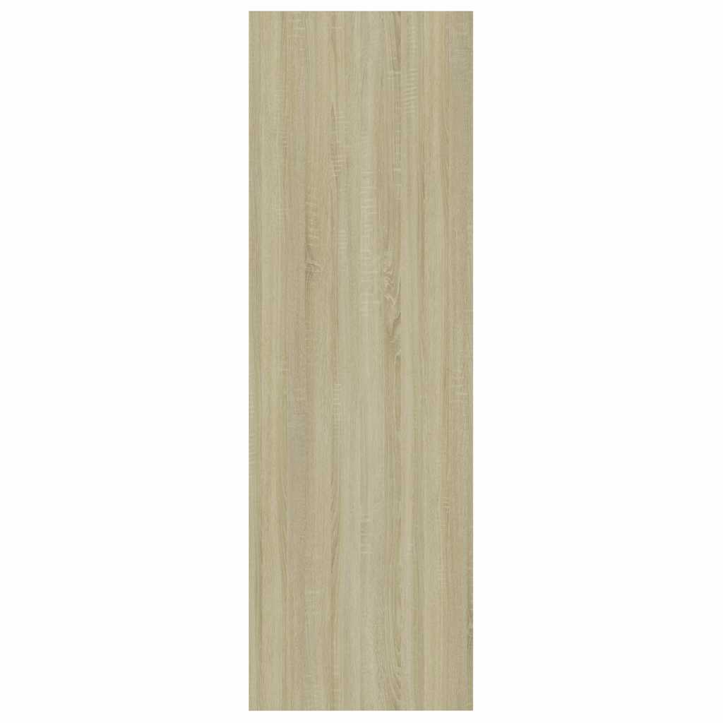Βιβλιοθήκη Λευκό/Sonoma Δρυς 40 x 24 x 75 εκ. από Μοριοσανίδα