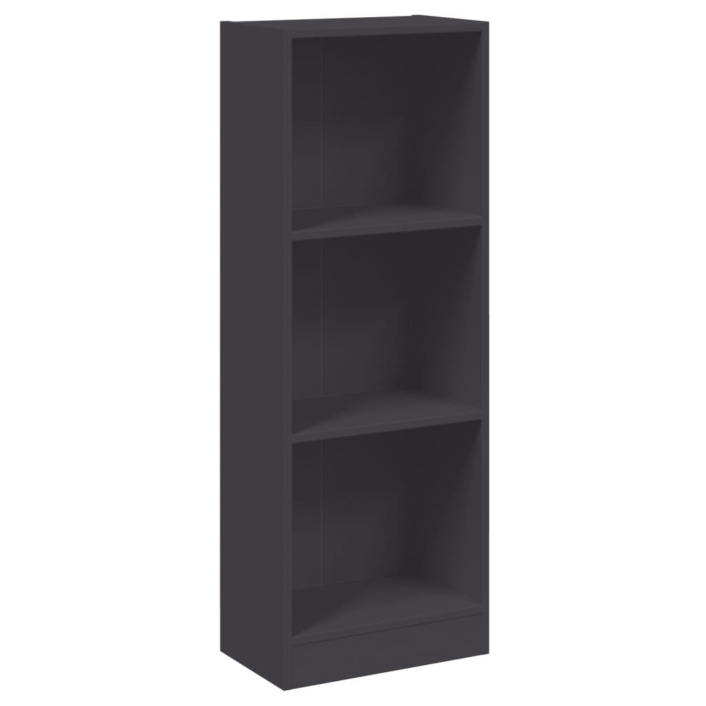 Βιβλιοθήκη με 3 Ράφια Λευκή 40x24x109 εκ. Επεξεργασμένο Ξύλο