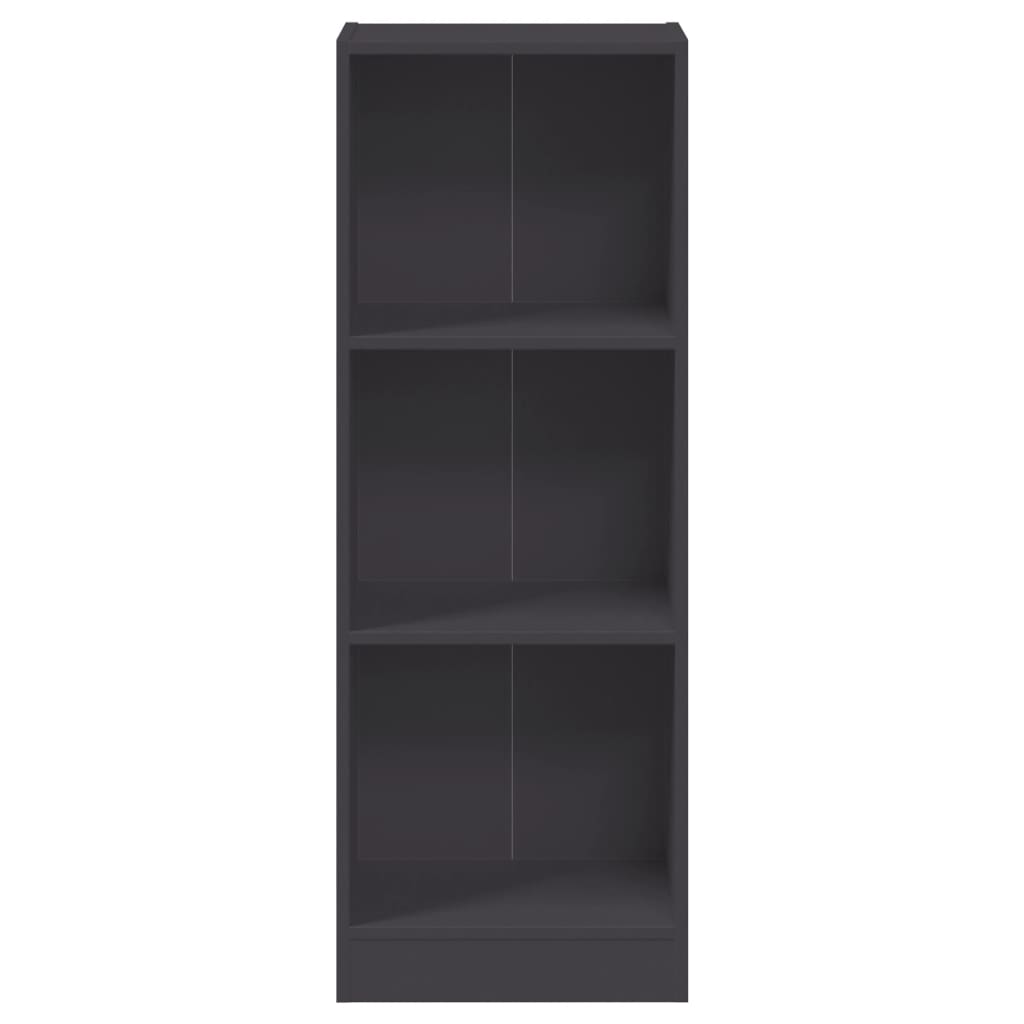 Βιβλιοθήκη με 3 Ράφια Λευκή 40x24x109 εκ. Επεξεργασμένο Ξύλο