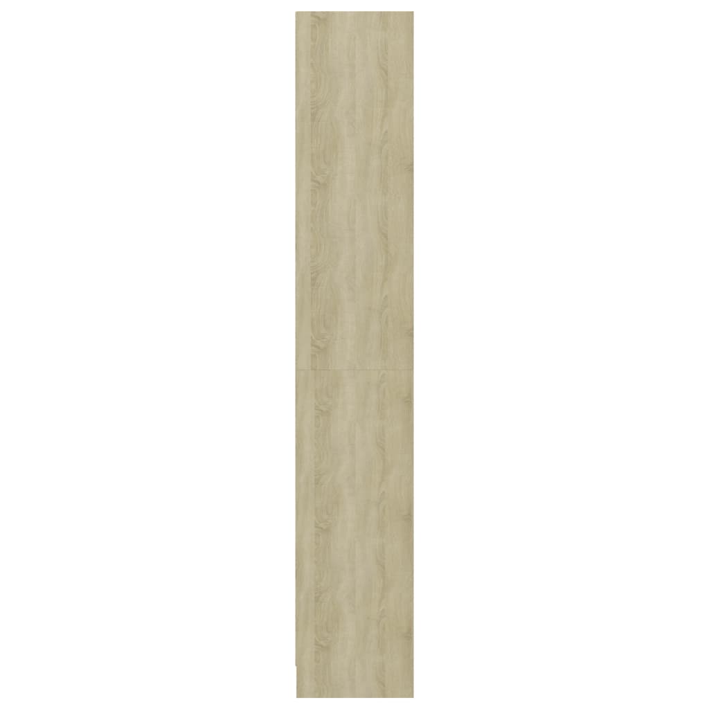 Βιβλιοθήκη με 4 Ράφια Sonoma Δρυς 40x24x142 εκ. Επεξ. Ξύλο