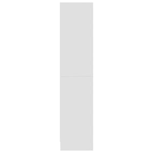 Βιβλιοθήκη με 3 Ράφια Λευκή 60x24x109 εκ. Επεξεργασμένο Ξύλο