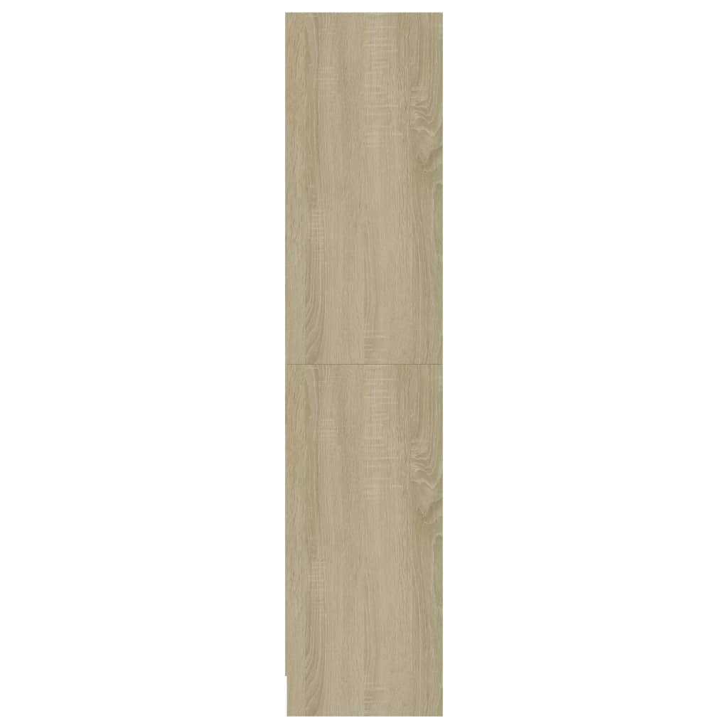 Βιβλιοθήκη με 3 Ράφια Sonoma Δρυς 60x24x109 εκ. Επεξεργ. Ξύλο