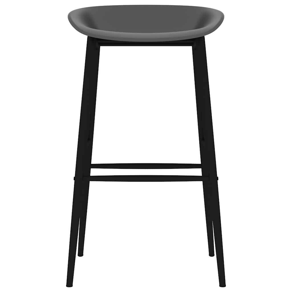 Καρέκλες Μπαρ 2 τεμ. Γκρι - PAKOBAZAAR