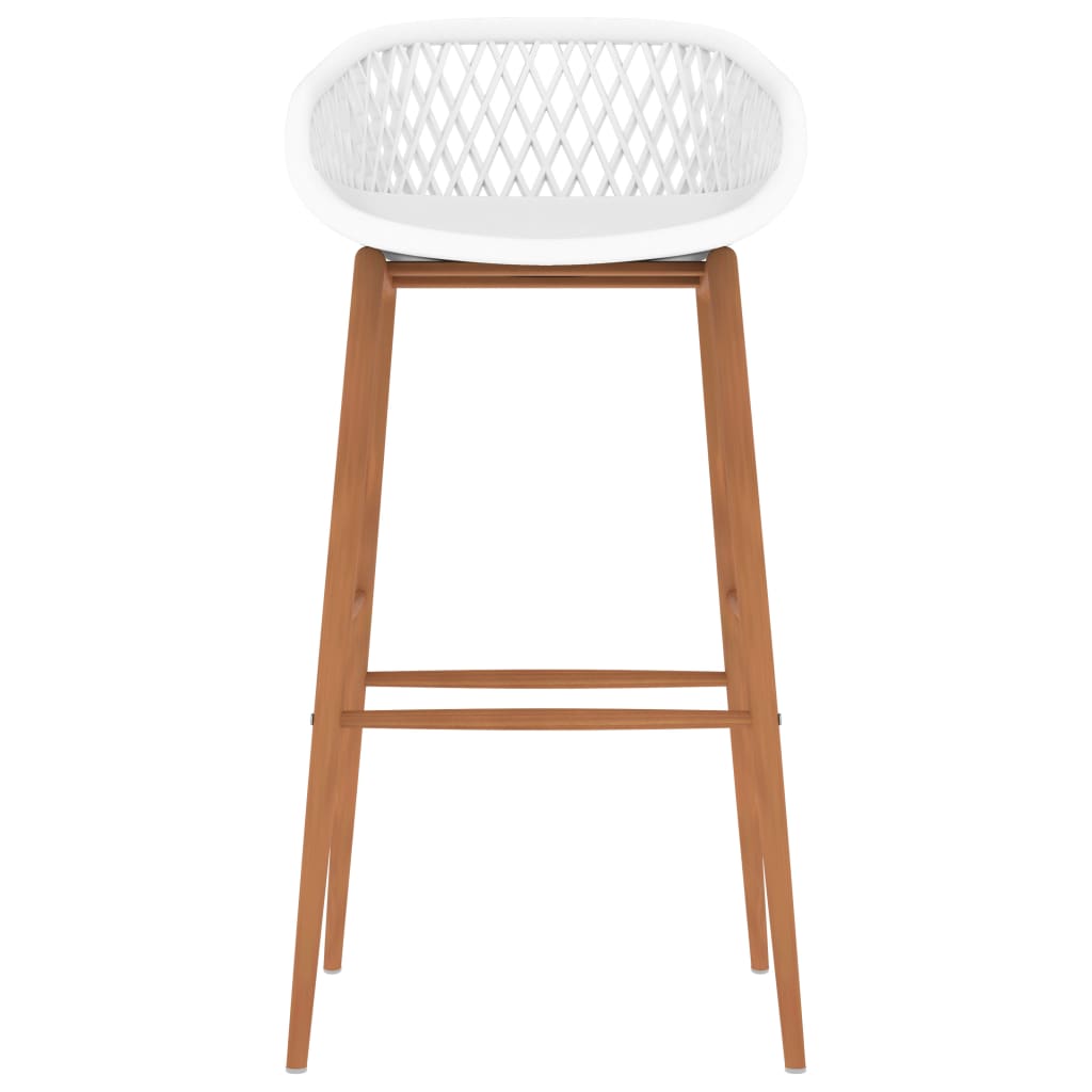 Σκαμπό Μπαρ 4 τεμ. Λευκά - PAKOBAZAAR