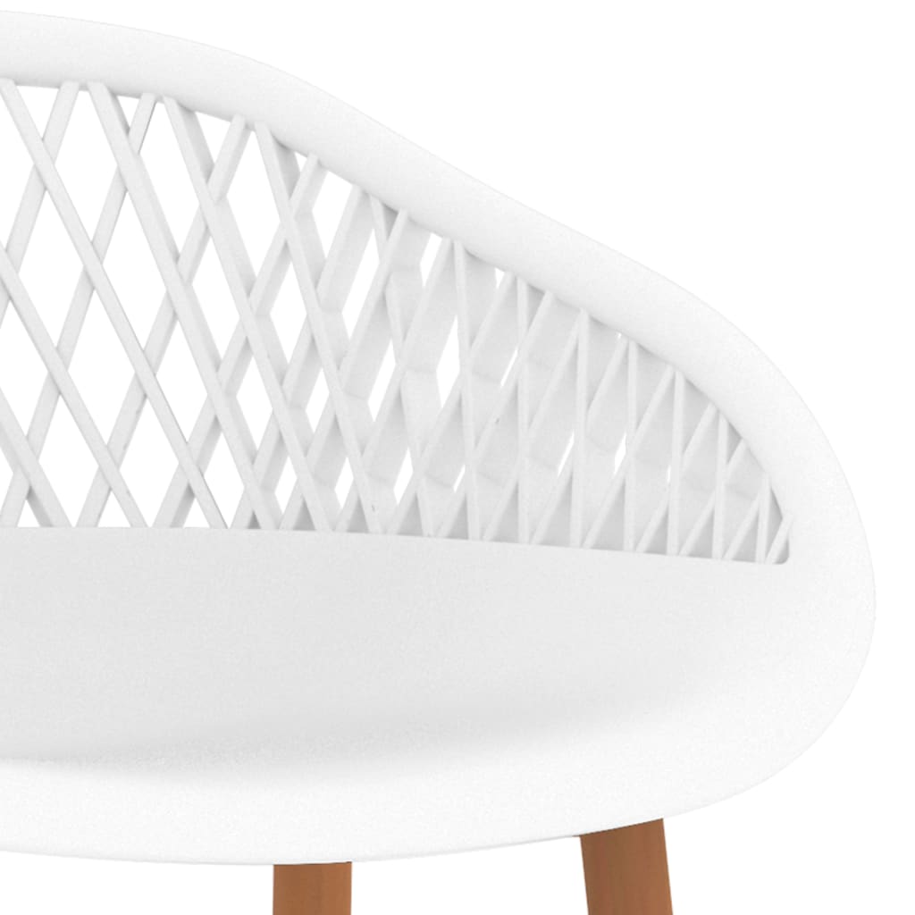 Σκαμπό Μπαρ 4 τεμ. Λευκά - PAKOBAZAAR