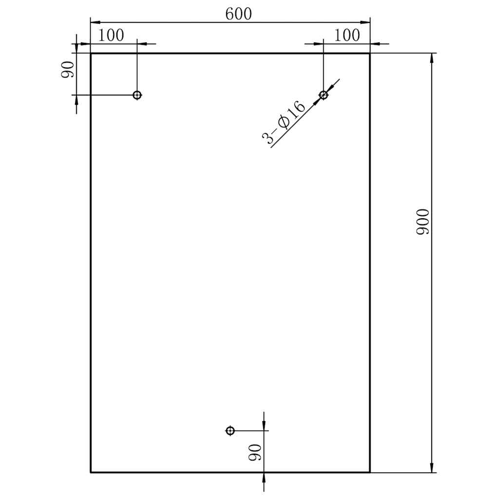 Στέγαστρο Πόρτας 135x90 εκ. Γυαλί Ασφαλείας VSG/Ανοξείδ. Ατσάλι
