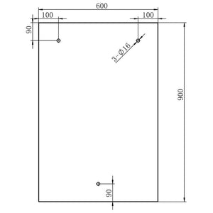Στέγαστρο Πόρτας 135x90 εκ. Γυαλί Ασφαλείας VSG/Ανοξείδ. Ατσάλι