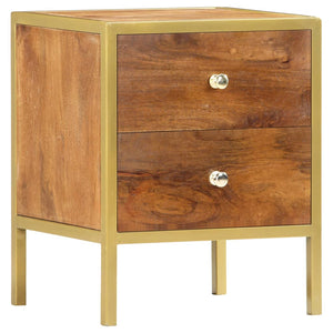 Κομοδίνο 40 x 35 x 50 εκ. από Μασίφ Ξύλο Μάνγκο - PAKOBAZAAR