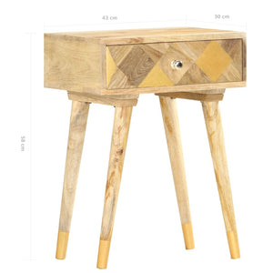 Κομοδίνο 43 x 30 x 58 εκ. από Μασίφ Ξύλο Μάνγκο - PAKOBAZAAR