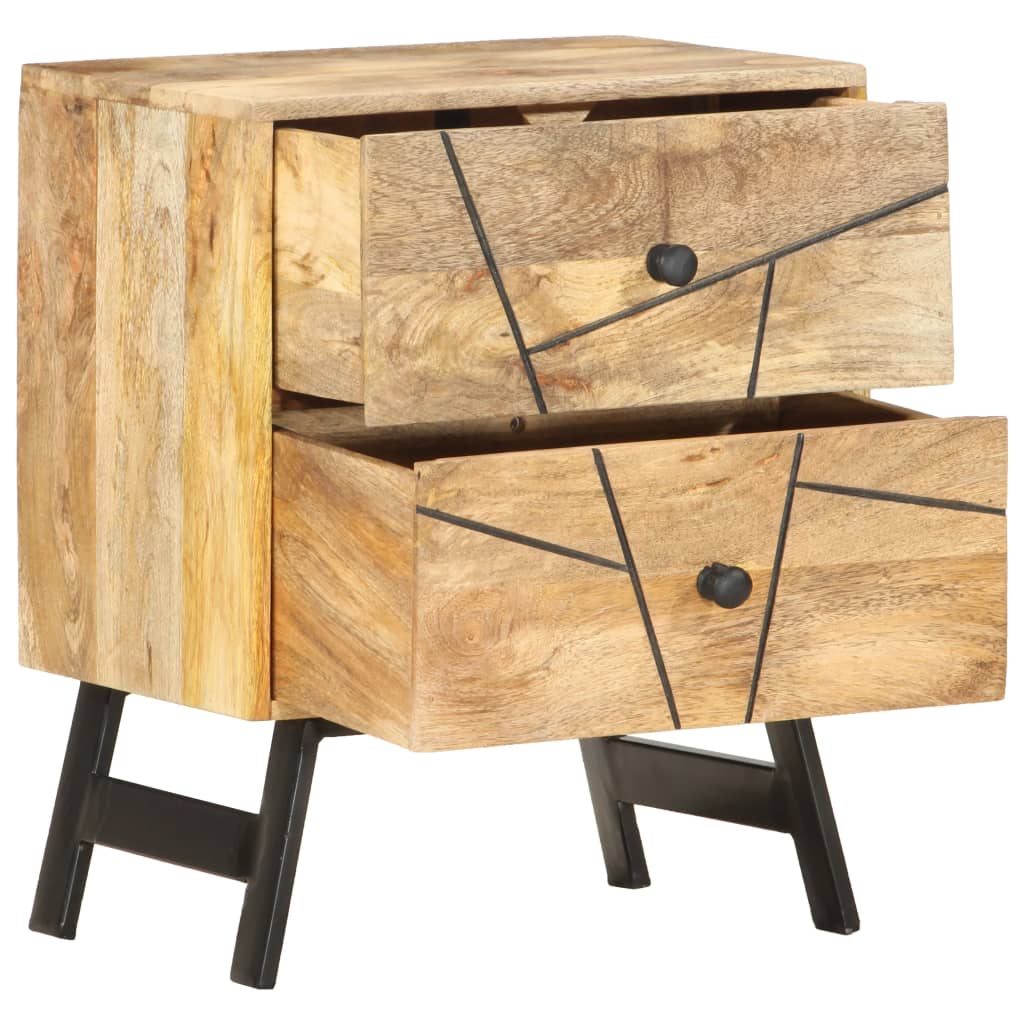 Κομοδίνο 40 x 30 x 50 εκ. από Μασίφ Ξύλο Μάνγκο - PAKOBAZAAR