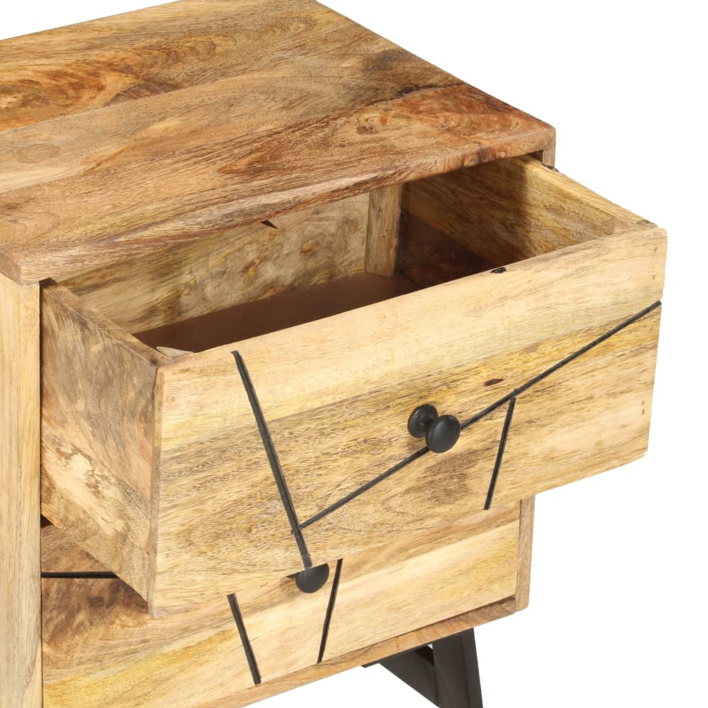 Κομοδίνο 40 x 30 x 50 εκ. από Μασίφ Ξύλο Μάνγκο - PAKOBAZAAR