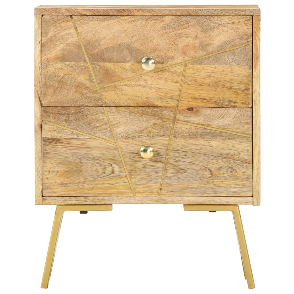Κομοδίνο 40 x 30 x 50 εκ. από Μασίφ Ξύλο Μάνγκο - PAKOBAZAAR