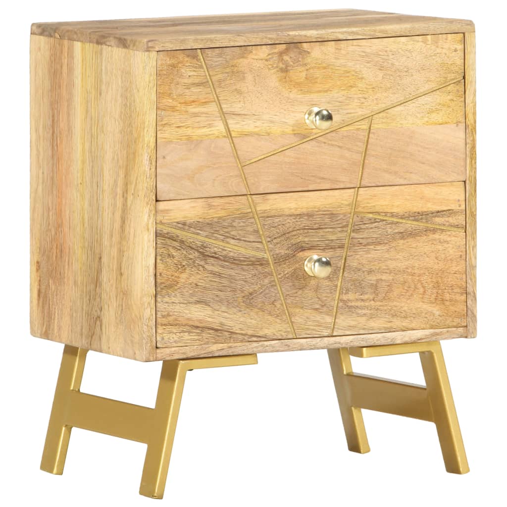 Κομοδίνο 40 x 30 x 50 εκ. από Μασίφ Ξύλο Μάνγκο - PAKOBAZAAR
