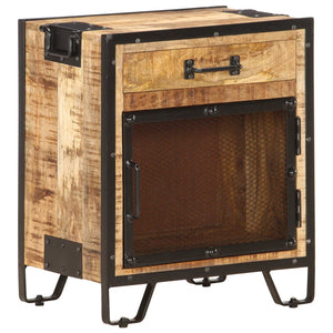 Κομοδίνο 43 x 30 x 51 εκ. από Μασίφ Ακατέργαστο Ξύλο Μάνγκο - PAKOBAZAAR