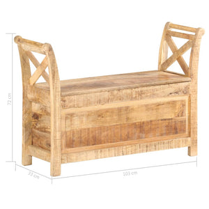 Πάγκος Χολ 103 x 33 x 72 εκ. από Μασίφ Ξύλο Μάνγκο - Pakobazaar
