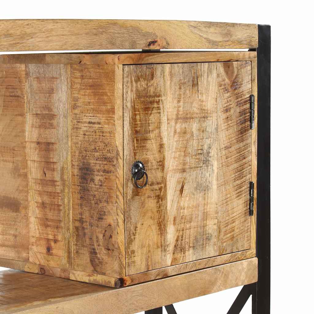 Βιβλιοθήκη 90 x 30 x 150 εκ. από Μασίφ Ξύλο Μάνγκο