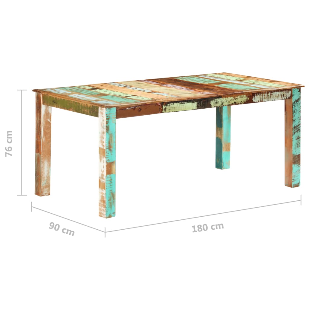 Τραπεζαρία 180 x 90 x 76 εκ. Μασίφ Ανακυκλωμένο Ξύλο