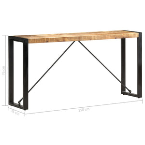 Τραπέζι Κονσόλα 150 x 35 x 76 εκ. από Μασίφ Ξύλο Μάνγκο - PAKOBAZAAR