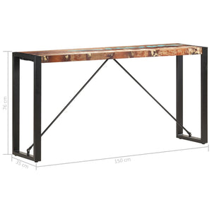 Τραπέζι Κονσόλα 150 x 35 x 76 εκ. από Μασίφ Ανακυκλωμένο Ξύλο - Pakobazaar
