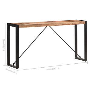 Τραπέζι Κονσόλα 150 x 35 x 76 εκ. από Μασίφ Ξύλο Ακακίας