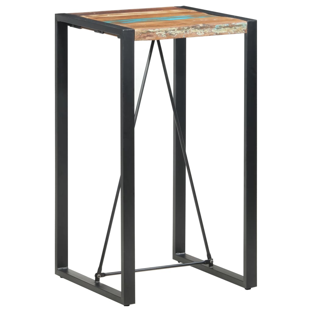Τραπέζι Μπαρ 60 x 60 x 110 εκ. από Μασίφ Ανακυκλωμένο Ξύλο