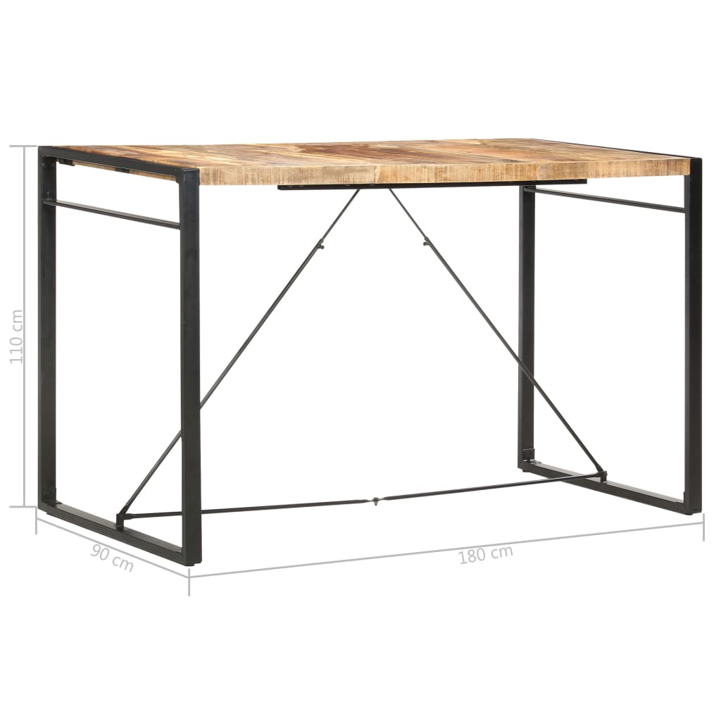 Τραπέζι Μπαρ 180 x 90 x 110 εκ. από Μασίφ Ξύλο Μάνγκο - Pakobazaar