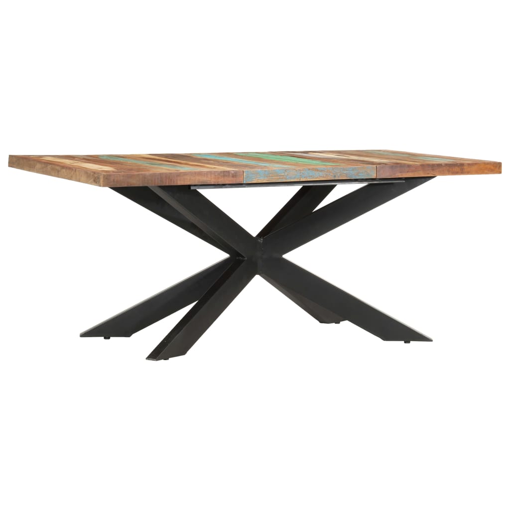 Τραπεζαρία 180 x 90 x 76 εκ. από Μασίφ Ανακυκλωμένο Ξύλο - PAKOBAZAAR