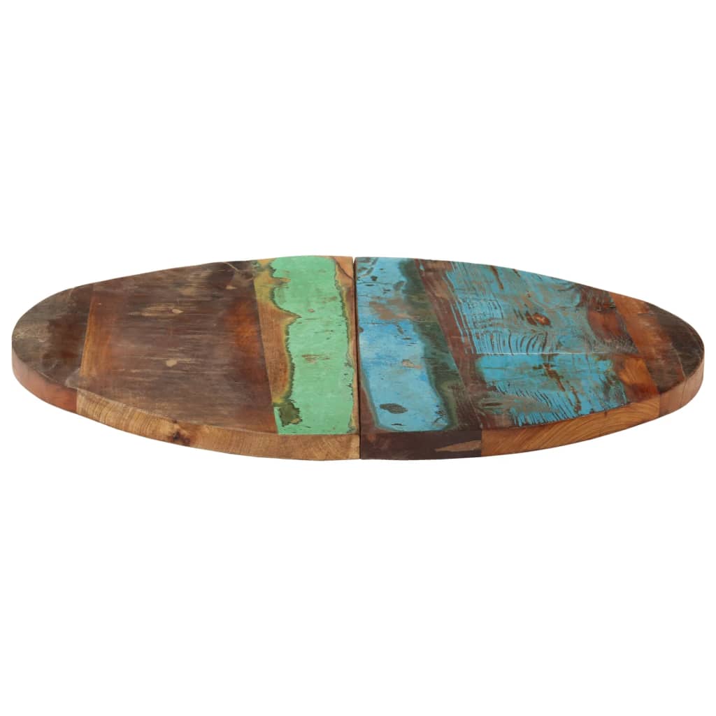 Επιφάνεια Τραπεζιού Στρογγυλή 60 εκ 25-27 χιλ. Μασίφ Ανακ. Ξύλο - PAKOBAZAAR