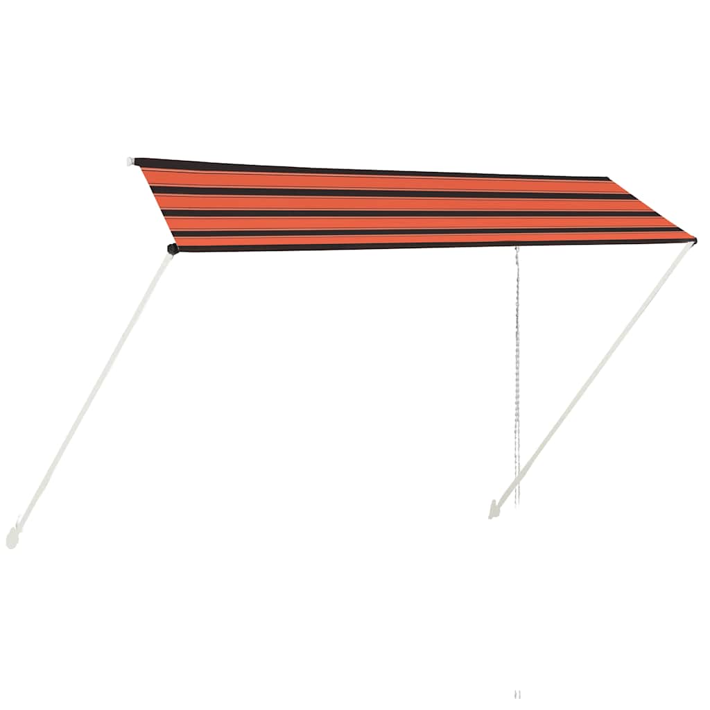 Τέντα Συρόμενη Πορτοκαλί / Καφέ 350 x 150 εκ. - PAKOBAZAAR