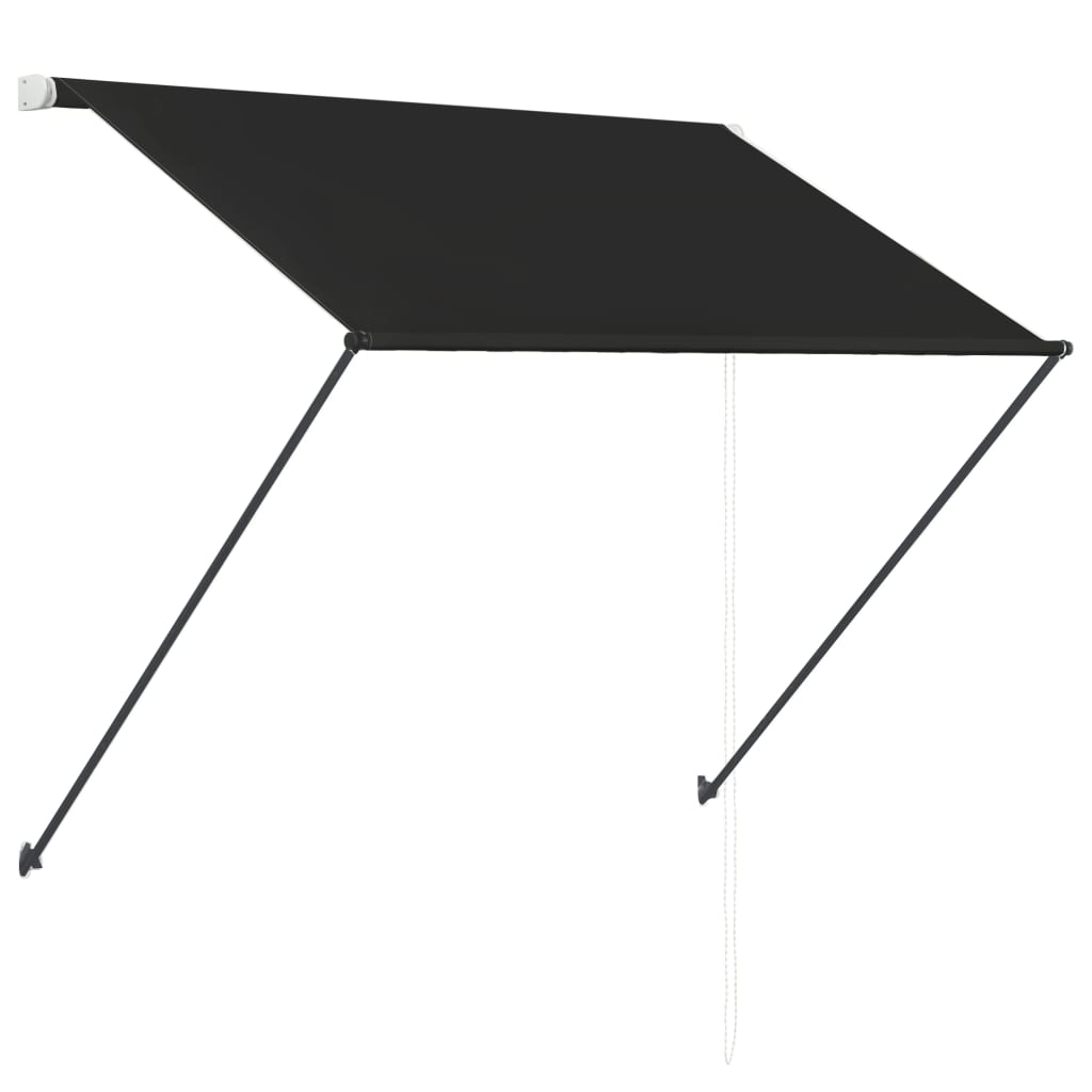 Τέντα Συρόμενη με LED Ανθρακί 200 x 150 εκ. - Pakobazaar