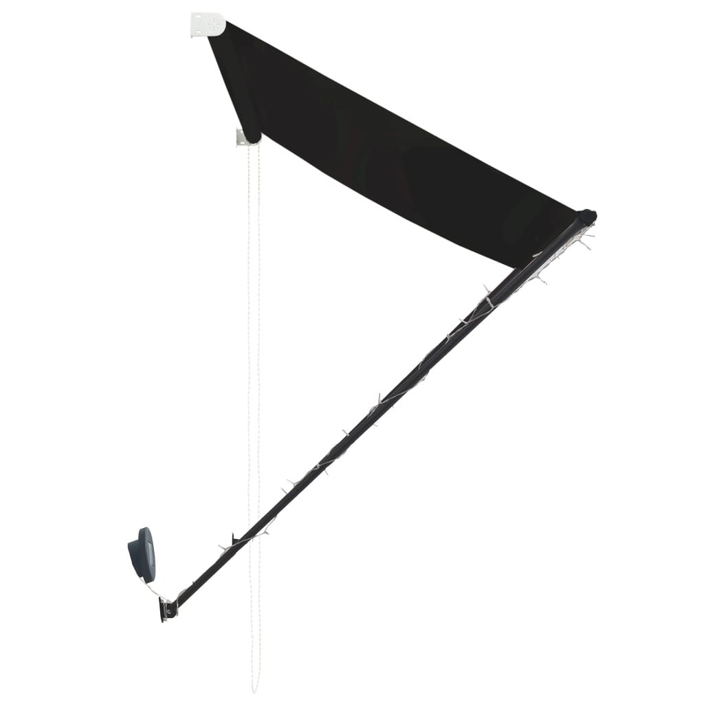 Τέντα Συρόμενη με LED Ανθρακί 200 x 150 εκ. - Pakobazaar
