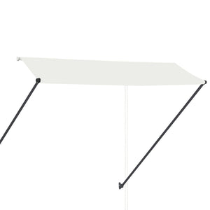 Τέντα Συρόμενη με LED Κρεμ 300 x 150 εκ. - PAKOBAZAAR