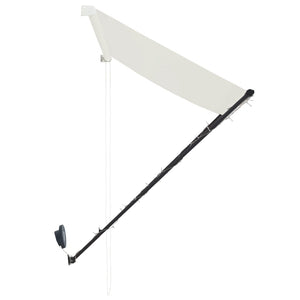 Τέντα Συρόμενη με LED Κρεμ 300 x 150 εκ. - PAKOBAZAAR