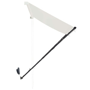 Τέντα Συρόμενη με LED Κρεμ 350 x 150 εκ. - PAKOBAZAAR