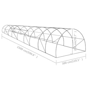 Θερμοκήπιο 45 μ² 15x3x2 μ. - Pakobazaar