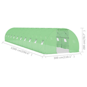 Θερμοκήπιο 45 μ² 15x3x2 μ. - Pakobazaar