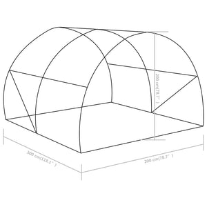 Θερμοκήπιο 6 μ² 3 x 2 x 2 μ. - Pakobazaar