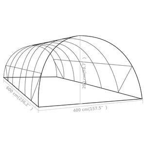 Θερμοκήπιο 24 μ² 6 x 4 x 2 μ. - Pakobazaar