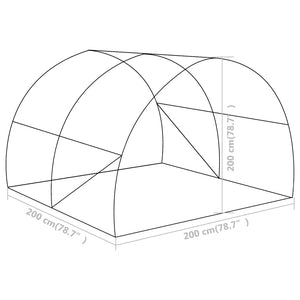Θερμοκήπιο 4 μ² 2 x 2 x 2 μ. - Pakobazaar