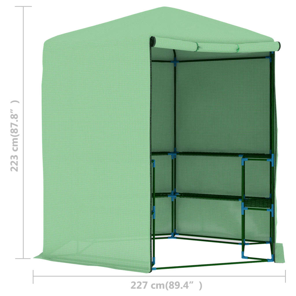 Θερμοκήπιο με Ράφια 227 x 223 εκ. από Ατσάλι - Pakobazaar