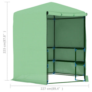Θερμοκήπιο με Ράφια 227 x 223 εκ. από Ατσάλι - Pakobazaar