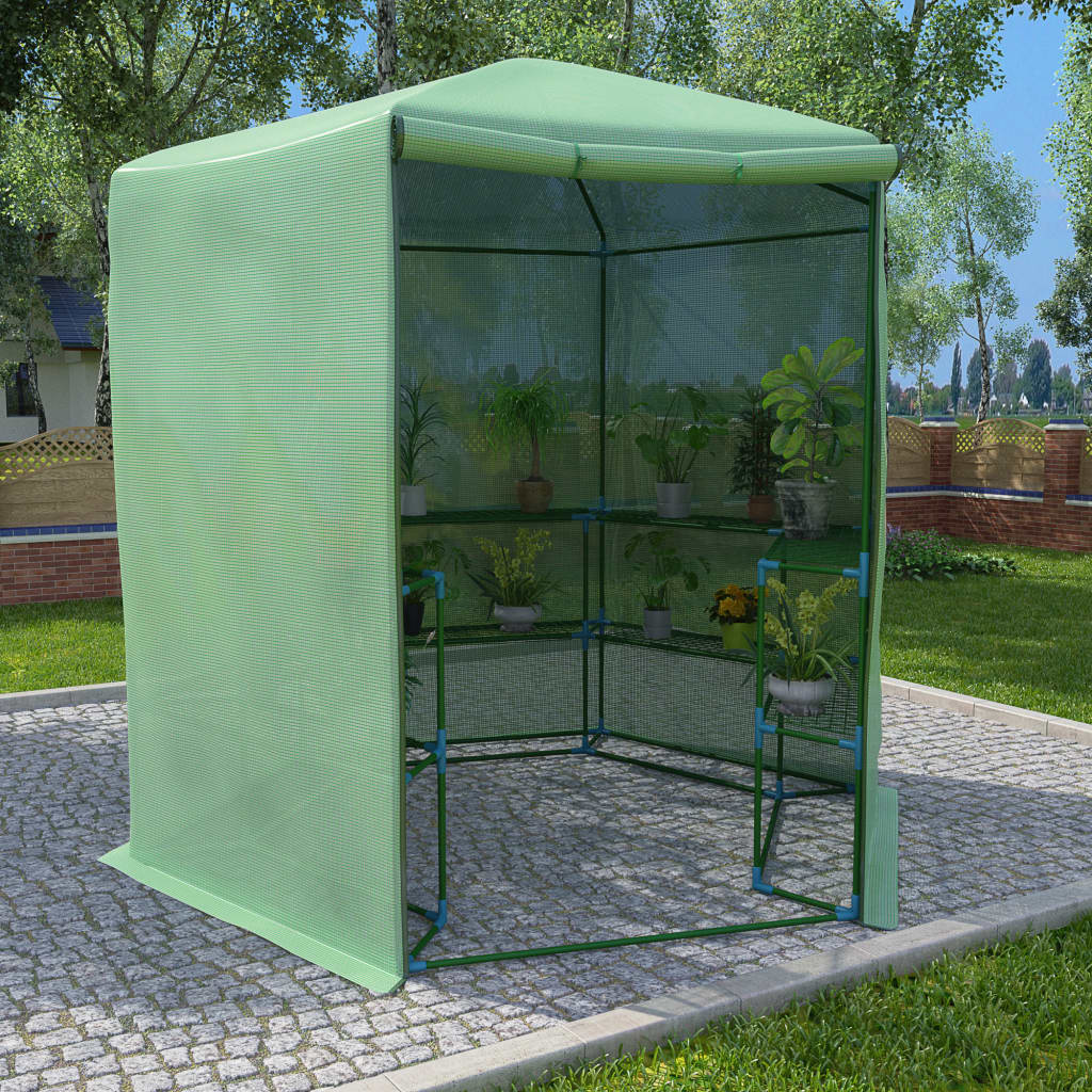 Θερμοκήπιο με Ράφια 227 x 223 εκ. από Ατσάλι - Pakobazaar