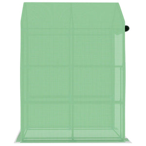 Θερμοκήπιο με Ράφια 143 x 143 x 195 εκ. από Ατσάλι - Pakobazaar