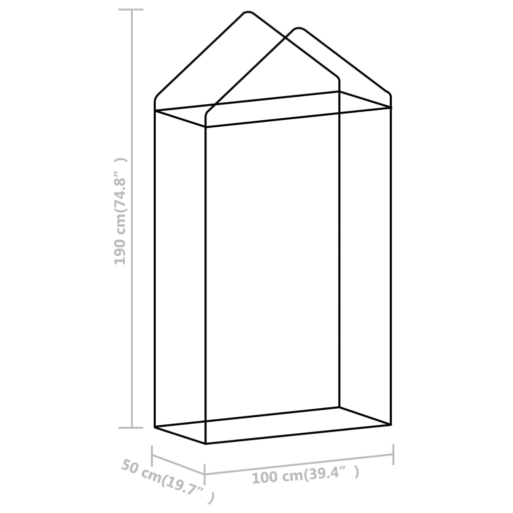 Θερμοκήπιο 0,5 μ² 1x0,5x1,9 μ. με Ατσάλινο Πλαίσιο - Pakobazaar
