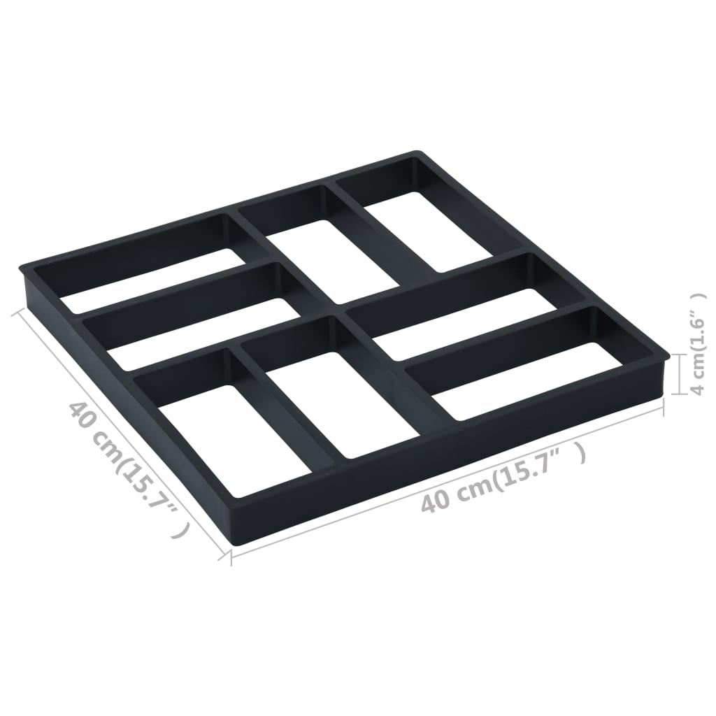 Καλούπια για Μονοπάτι Κήπου 2 τεμ. 40 x 40 x 4 εκ. Πλαστικά