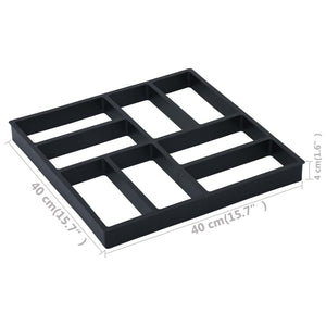 Καλούπια για Μονοπάτι Κήπου 2 τεμ. 40 x 40 x 4 εκ. Πλαστικά