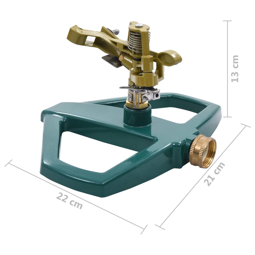 Ψεκαστήρας Περιστροφικός Πράσινος 21 x 22 x 13 εκ. Μεταλλικός - Pakobazaar