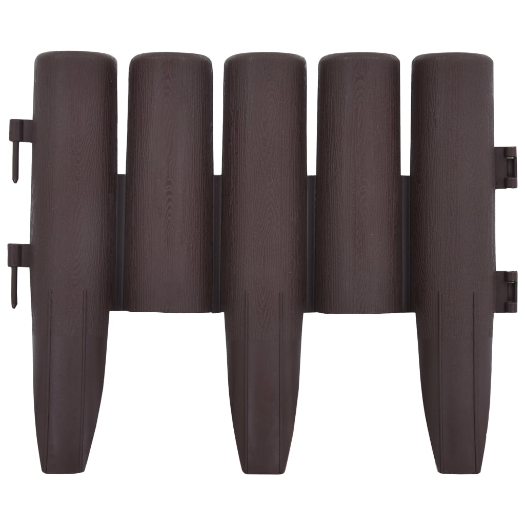 Μπορντούρες Γκαζόν 36 τεμ. Καφέ 10 μ. από Πολυπροπυλένιο