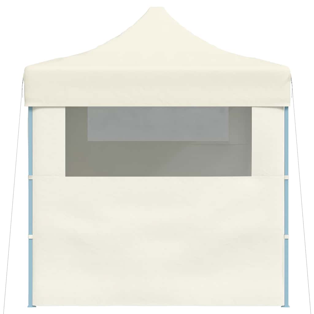 Κιόσκι Πτυσσόμενο με 3 Πλευρικά Τοιχώματα Κρεμ 3x4 μ. Ατσάλινο - Pakobazaar