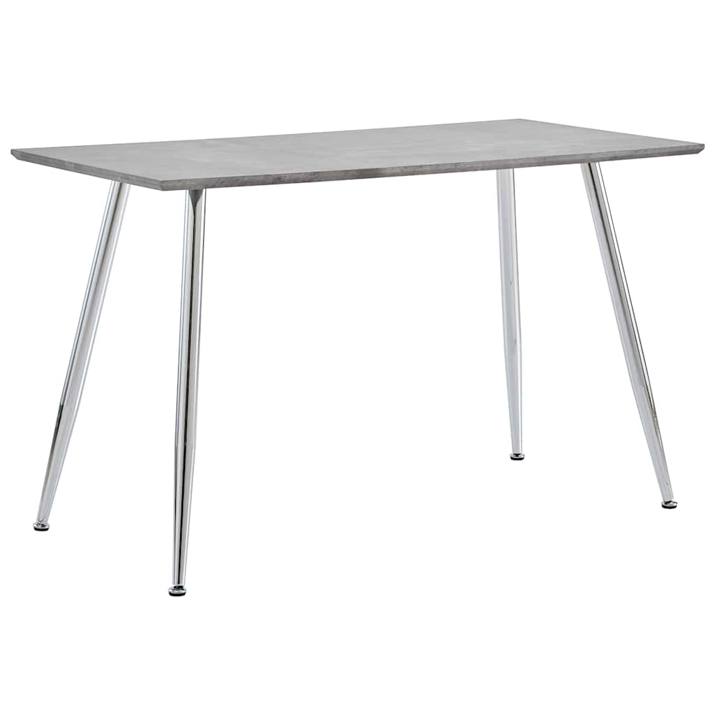 Τραπεζαρία Ασημί / Χρώμα Σκυροδέματος 120 x 60 x 74 εκ. από MDF